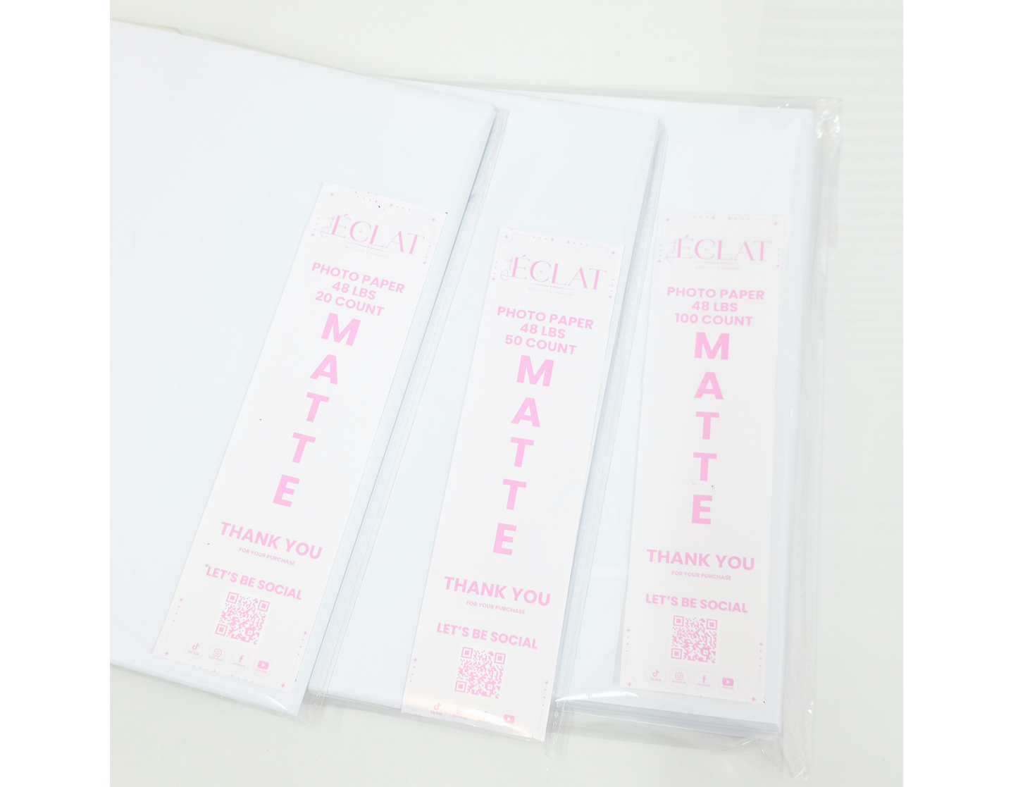 PINK ÉCLAT MATTE PHOTO PAPER 48LBS