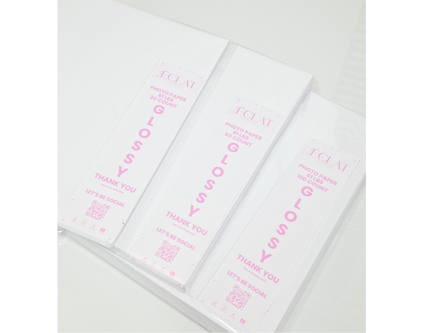 PINK ÉCLAT GLOSSY PHOTO PAPER 36LBS