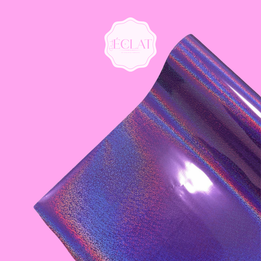 LIGHT PURPLE HOLOGRAPHIC TONER REACTIVE FOIL