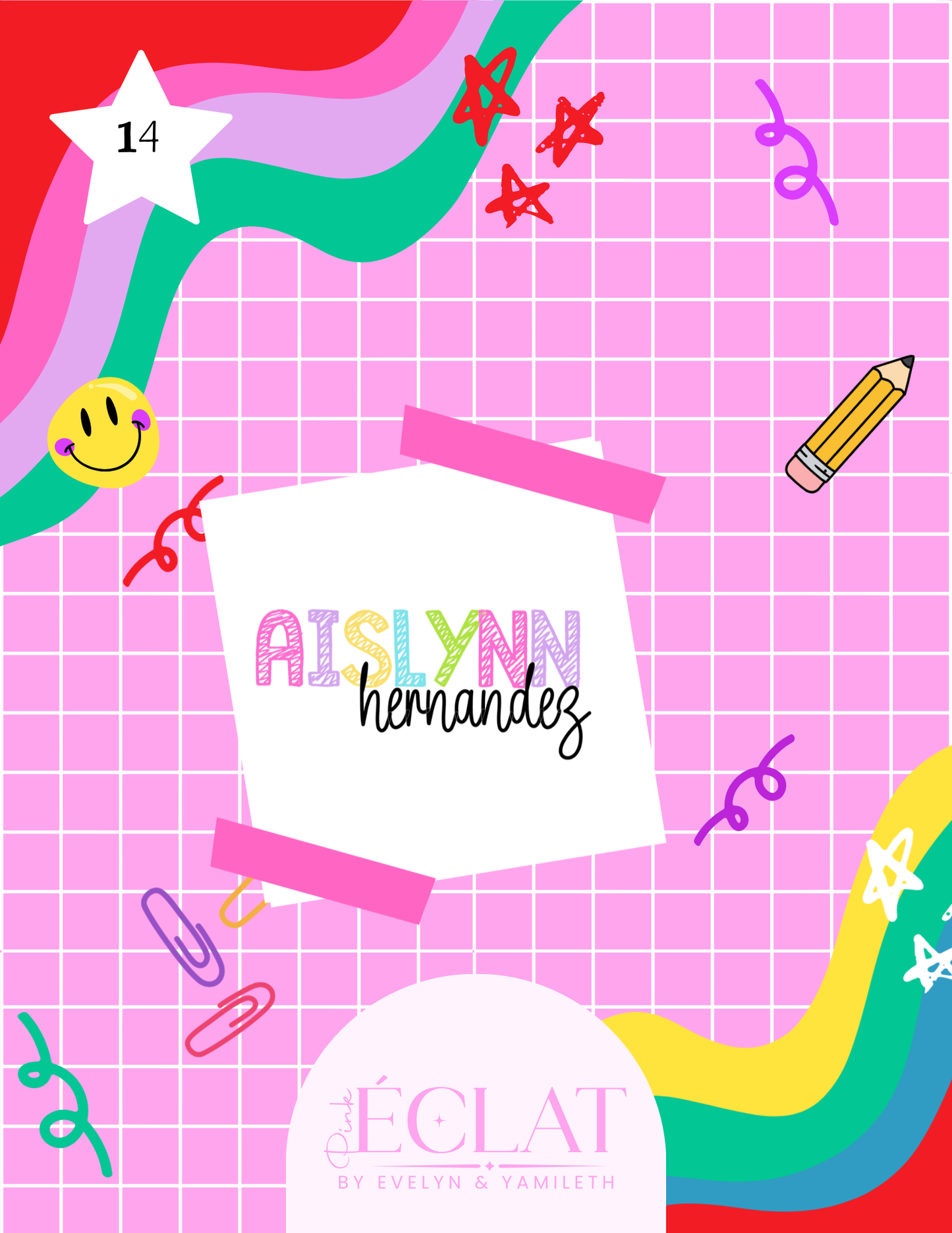 Personalized Back-to-School Name File – Digital Download