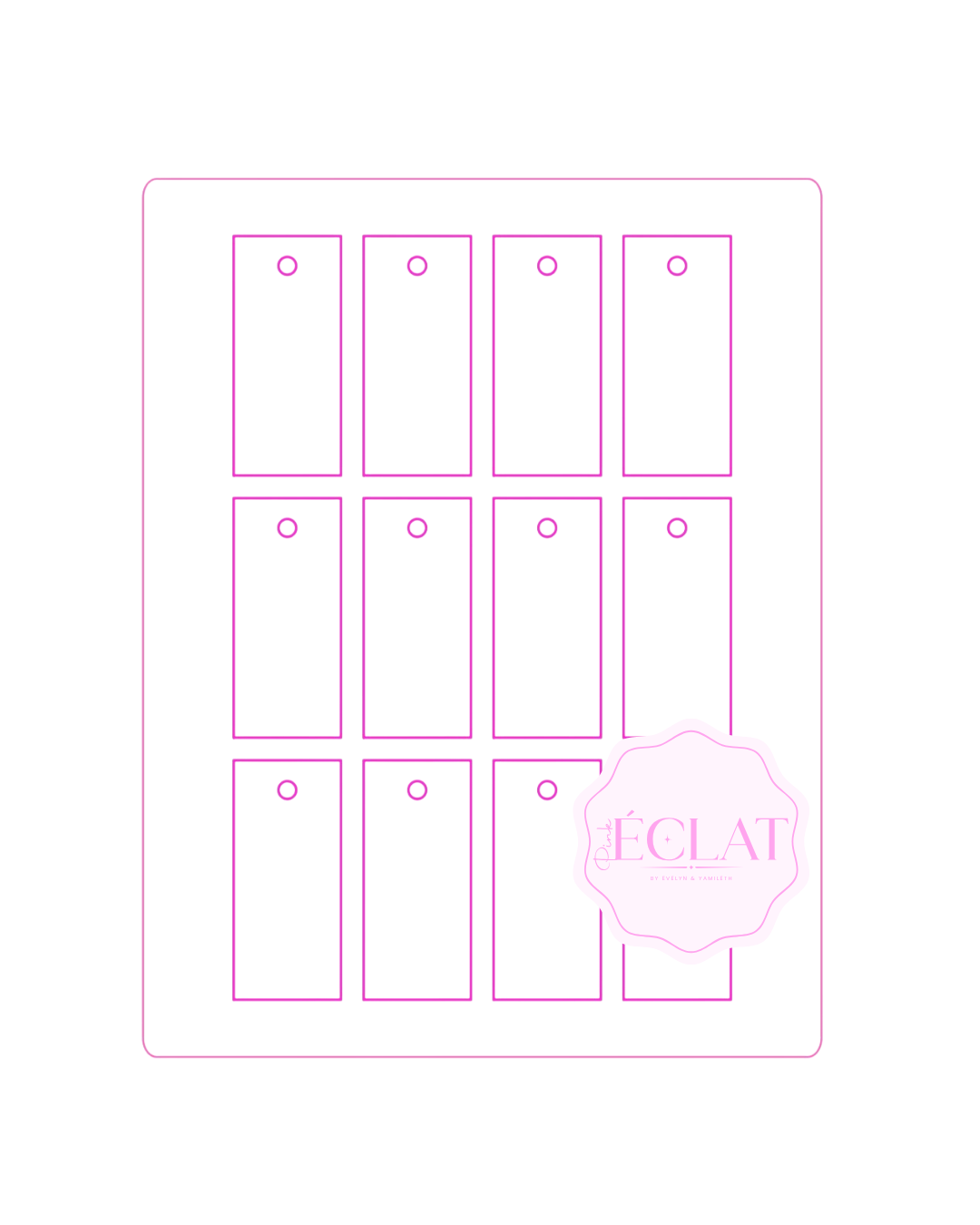 PETITE RECTANGLE TAGS