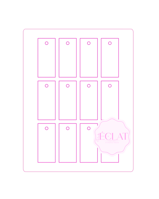 PETITE RECTANGLE TAGS