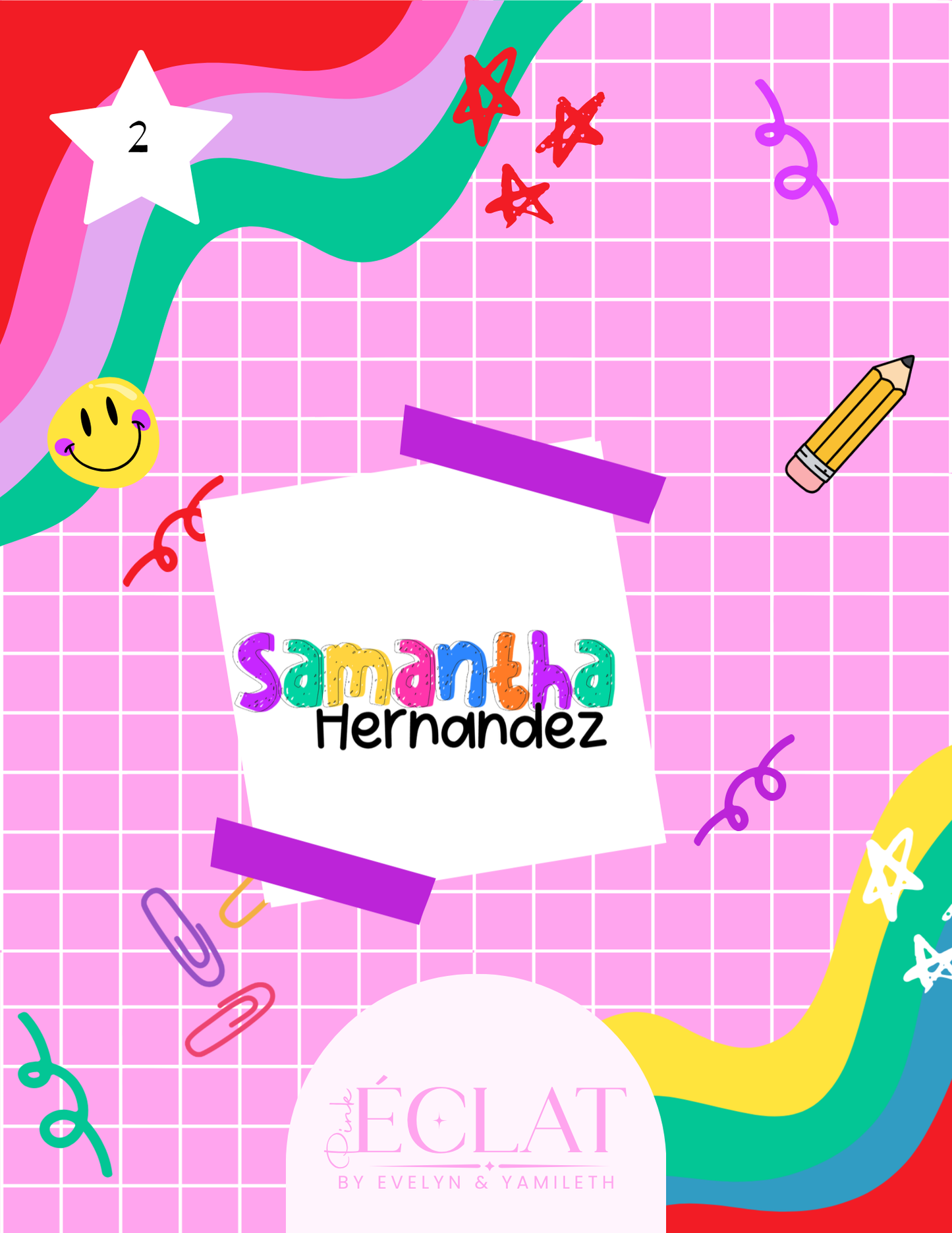 Personalized Back-to-School Name File – Digital Download