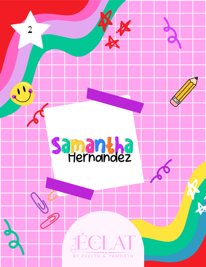 Personalized Back-to-School Name File – Digital Download