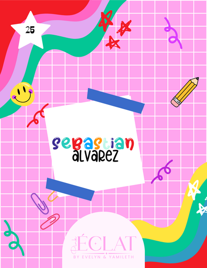 Personalized Back-to-School Name File – Digital Download