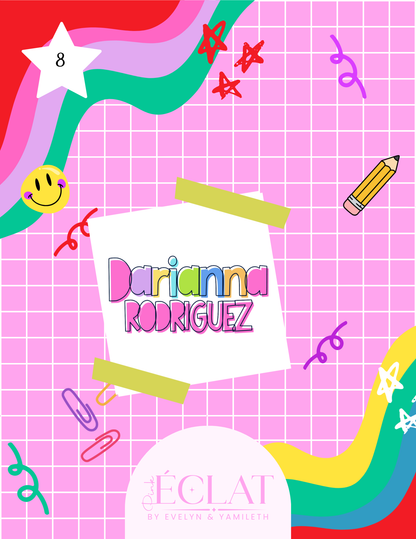 Personalized Back-to-School Name File – Digital Download