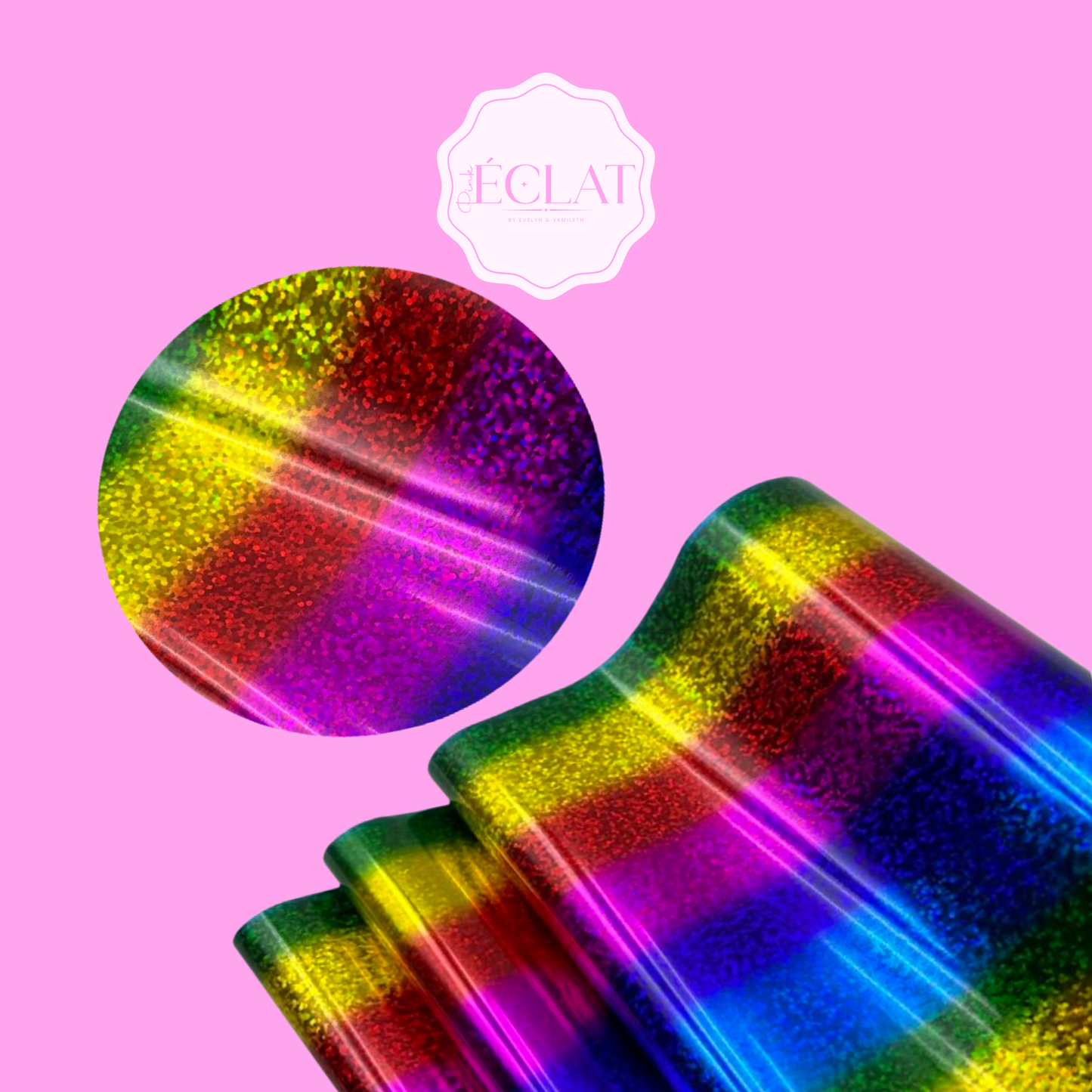 RAINBOW HOLOGRAPHIC TONER REACTIVE FOIL