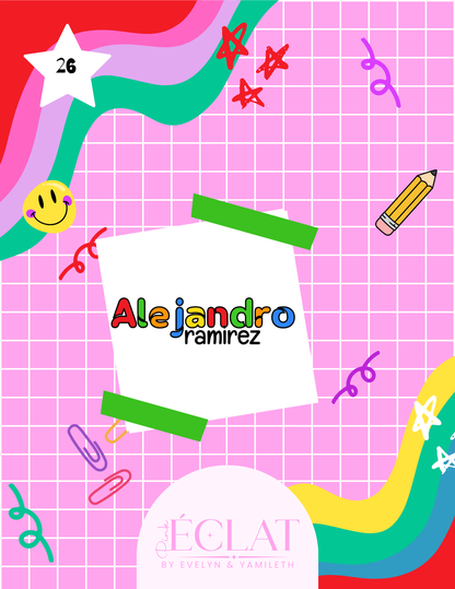 Personalized Back-to-School Name File – Digital Download
