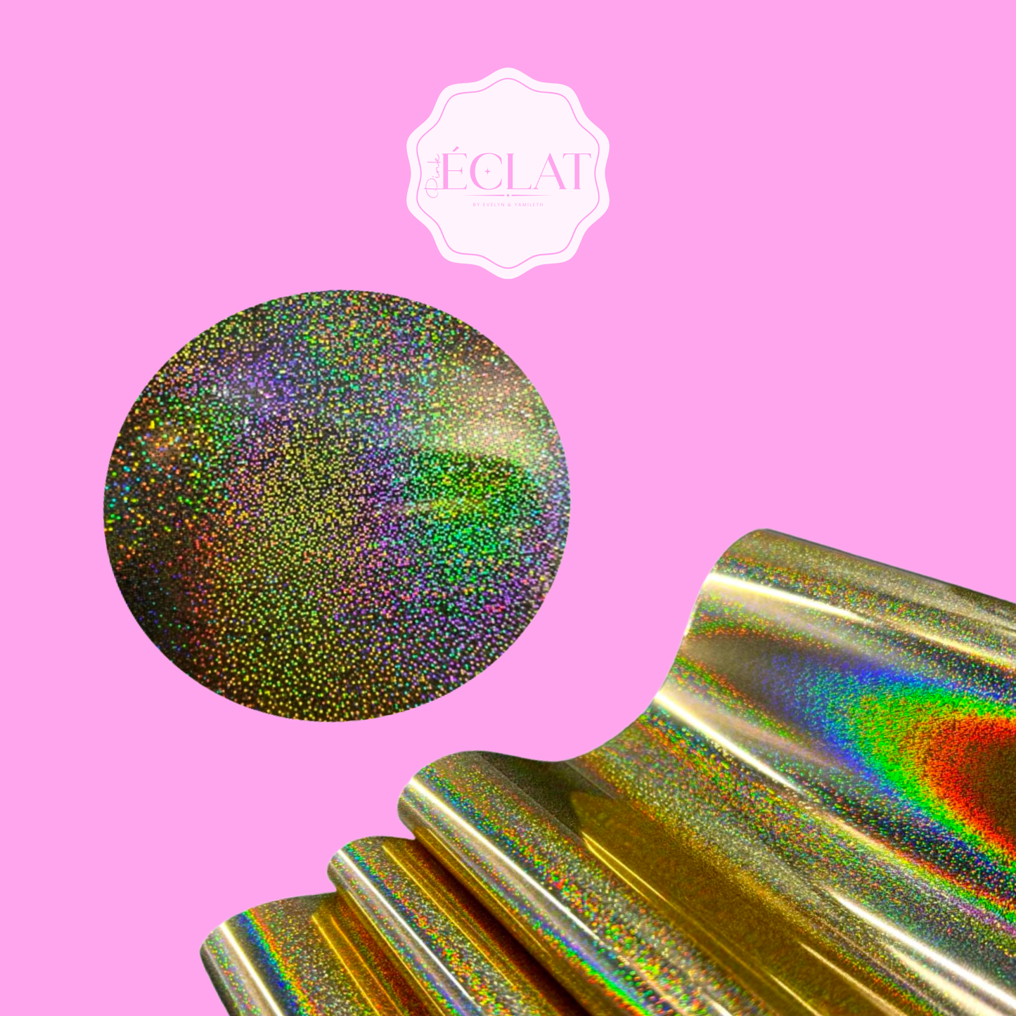 GOLD DOT HOLOGRAPHIC TONER REACTIVE FOIL