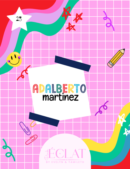 Personalized Back-to-School Name File – Digital Download