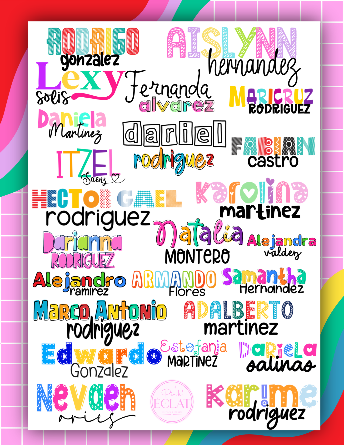 Personalized Back-to-School Name File – Digital Download