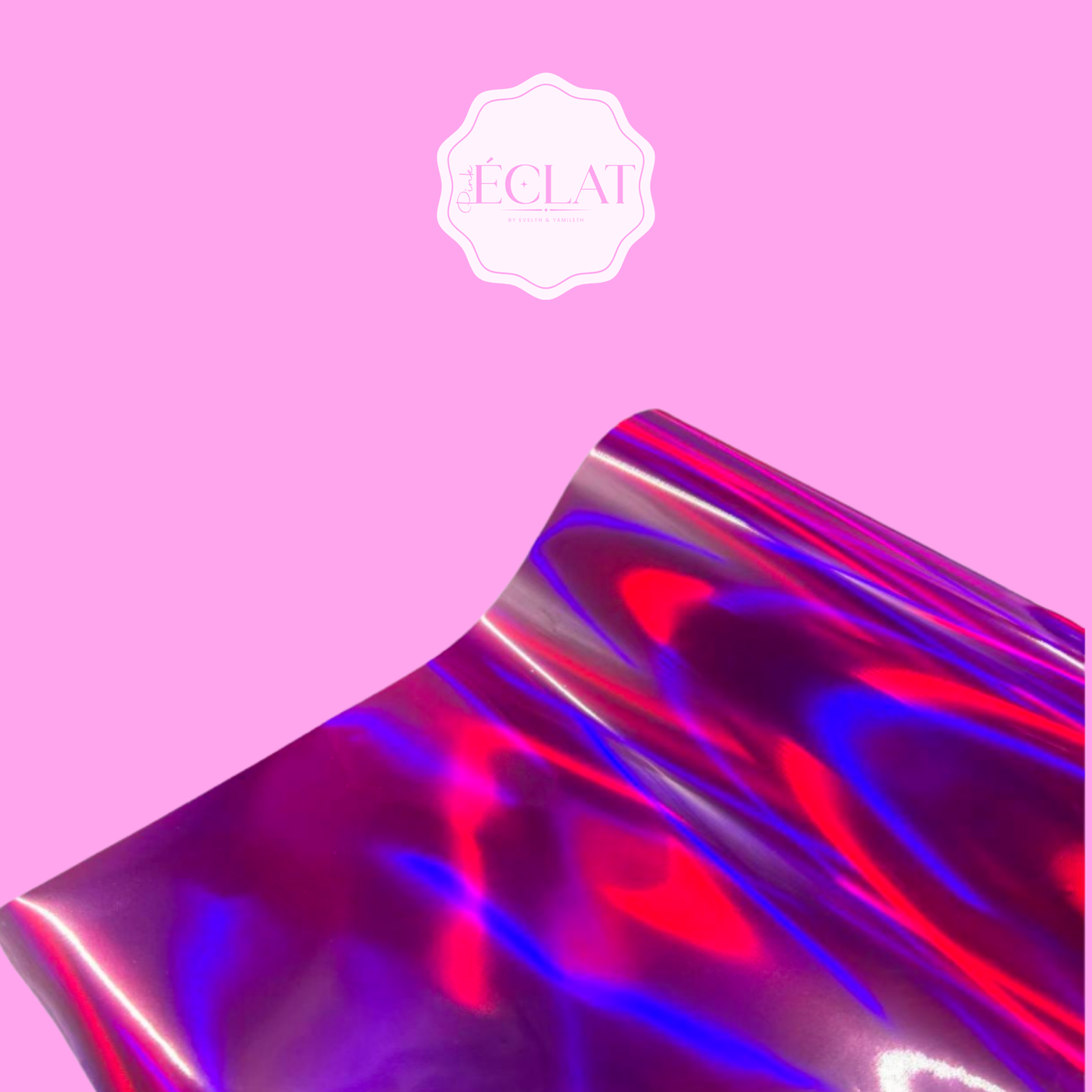 HOT PINK HOLOGRAPHIC TONER REACTIVE FOIL